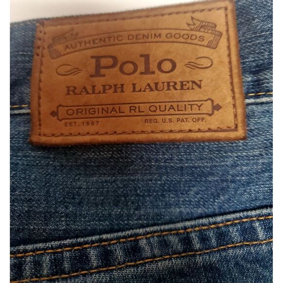 Polo Ralph Lauren Jeans 50x32 NWT The Hampton Relaxed Straight Denim Made Mexico - Picture 7 of 15